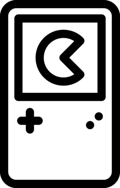 Portable Video Game Console Sketch Style Svg Vector, Free Vectors File